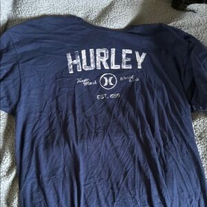 Hurley Men's Dark Blue Graphic Tee